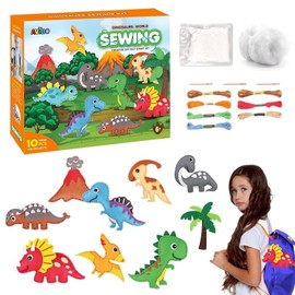 Set of 6 Children's Sewing Set - Animal Shapes Felt Sewing for Children from 6 Years DIY Animal Shapes Educational for Beginners Sewing Fun Creative Animals Felting Educational Festive Creative Sets