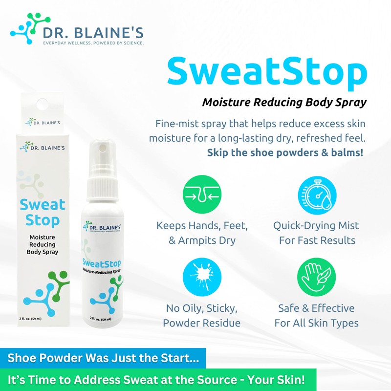 Dr. Blaines SweatStop - Extra Strong Plant-Derived Hyperhidrosis, Sweaty Hands