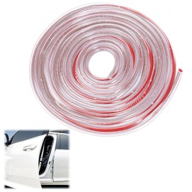 Car Edge Protection Strip, 5 m Transparent U-shaped Car Door Edge Protection, Suitable for SUV, Saloon, MPV - Protection from Scratches, Dust and Noise, Easy Installation, Protection of the Car Door