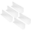 VILLCASE 10Pcs Plastic Shelf Divider Supermarket Commodity Divider L Shape