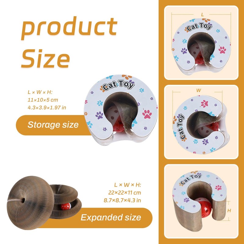 Yangmu 2 PCS Kitty Kurlz Cat Toy Magic Organ Cat