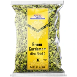 Rani Green Cardamom Pods Spice (Hari Elachi) 3.5oz (100g) ~ All Natural | Vegan | Gluten Friendly | NON-GMO | Kosher | Product of India