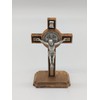 OVUNQUE PROTEGGIMI Olive Wood Benedict Cross 8 cm High with