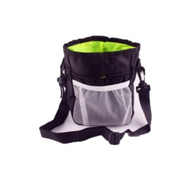 tooloflife Pet Room Dog Treat Pouch Bag, Dog Walking Bag Multiple Pockets Training Pouch Carries Dog Training Clicker Adjustable Belt And Shoulder, Black+Grey