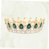PACKOVE Baroque Rhinestone Crown Headdress for Women Alloy Decorative Crown