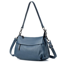 MFFOR Shoulder Bag, Genuine Leather, Women's 2-Way Crossbody Bag, Handbag, Crossbody, Shoulder Bag, Handheld, Zipper Pocket, Lightweight, Small, Stylish, Large Capacity, Soft, Simple, Casual,