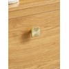 SORWDUERM 5 Pack Gold Cabinet Knobs Square Brushed Brass Drawer