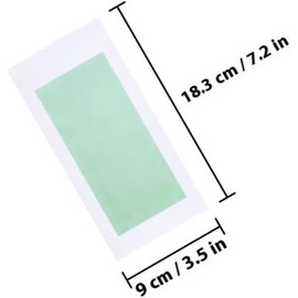 Bandas de Cera Corporal Desechables Verdes Claras 10 Unidades para Depilación Facial y Corporal Uso Rápido y Seguro para Piel Sensible