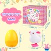 12 Pcs Easter Eggs Jumping Bunny Wind Up Toys Kids