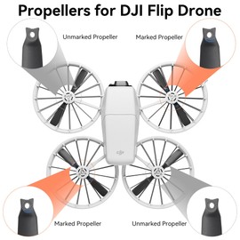 Craznick Propellers for DJI Flip Blades - 24PCS Props Quick Replacement Spare Part Low Noise Wings for DJI Flip Drone Accessories
