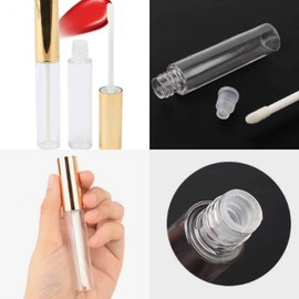 10ml Lip Gloss Empty Bottle Tint Container Cosmetic Empty Bottle Travel Dispenser Glossy Black 5ea