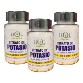 3 Piezas Hql Citrato Potasio 100 Tabs                                                                                                                 