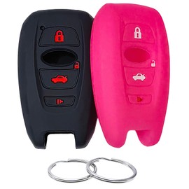 REPROTECTING Silicone Rubber Key Fob Cover Compatible with Subaru Ascent BRZ Crosstrek Forester Impreza Legacy Outback WRX WRX STI XV Crosstrek (2014-2026)