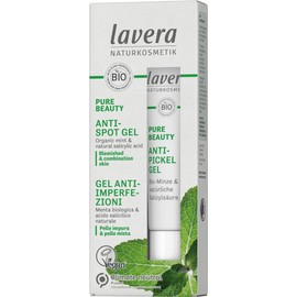 lavera PURE BEAUTY Anti-Spot Gel - organic mint and natural salicylic acid - vegan - Natural Cosmetics - dries out spots - 15ml