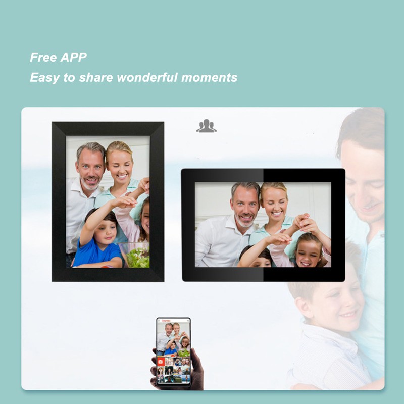 WiFi Digital Picture Frame High Definition Share Photos Touch Screen