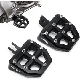 MZS Motorcycle Front Foot Pegs Compatible with 2018-2024 Softail Breakout Deluxe Fat Bob Boy Heritage Low Rider Slim Street Sport Glide, Rider Footpegs Wide Pedal Accessories CNC Black