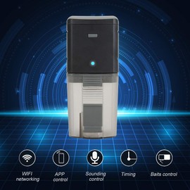 Fish Automatic Feeder Acouto WiFi Wireless Fish Tank Aquarium Fish Tank Feeder Fish Feeder Time Feeder Remote Intelligent Control