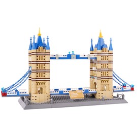 Hallisun London's Tower Bridge Building Blocks Set, Regular Size Brick World History Architectural Model Kit, Landmark Collection Set Educational Toy for Kids and Adults, Gift Office Décor, 1052 PCS