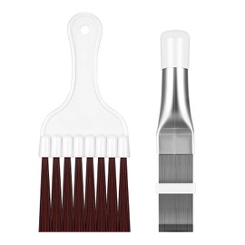 Condenser Cleaning Comb, 2 Pieces Air Conditioning Condenser Fin Comb, Stainless Steel Fin Cleaning Brush Evaporator Cooler Repair Tool