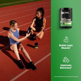 Optimum Nutrition Creatina Micronizada Monohidrato en Polvo, Sin Sabor, 120 Porciones, 600 Gramos (El Embalaje Puede Variar)