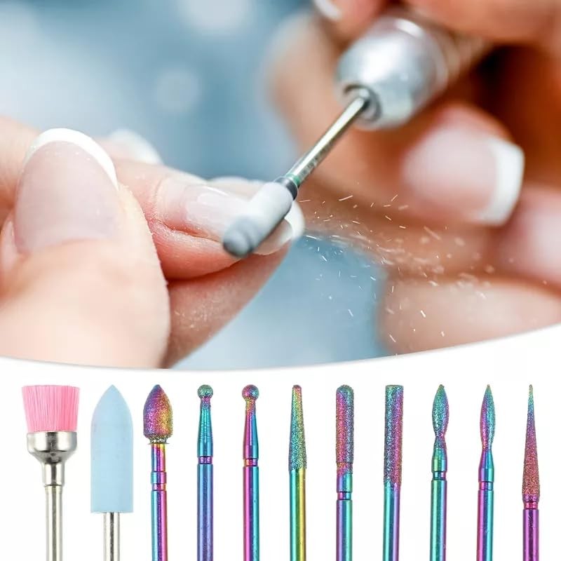 Kit Manicura Profesional Pulido Uña Acrilica Pedicure Fresa Broca Portatil