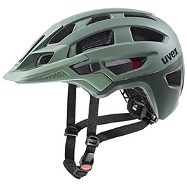 uvex finale 2.0 - Safe MTB Helmet for Men and Women - Individual Size Adjustment - Expandable with LED Light - Moss Green Matt - 56-61 cm