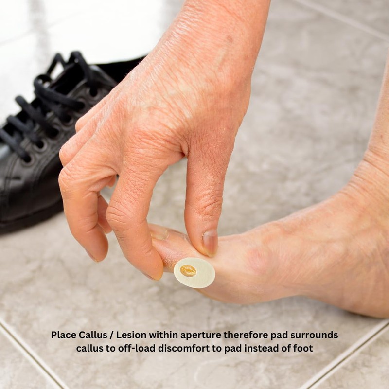 Dr. Jill's Foot Pads, Latex Free, YJ9-7066, Oval Callus Pad