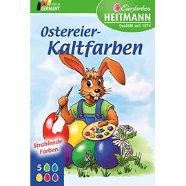 Färbetabletten für Ostereier, Kaltfarben, Eierfarben, 5 Farben für Ostern
