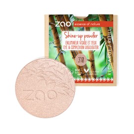 Zao - Bamboo Shine-Up Powder - No. 310 / Pink Champagne Gloss Powder Refill - 9g