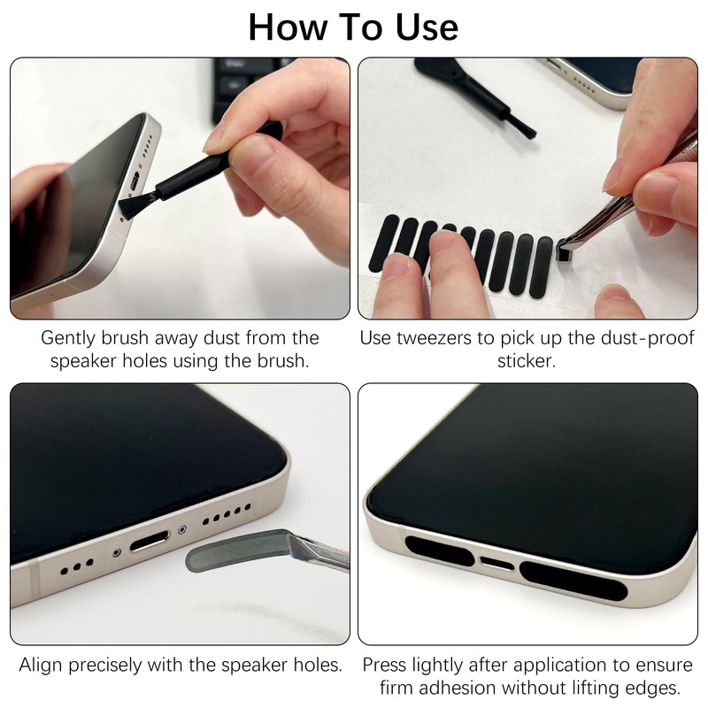 Universal Anti-Dust Mesh Stickers for Mobile Phone Speakers – Adhesive