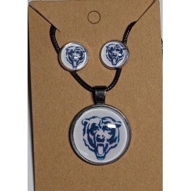 High School Earrings And Necklace Set