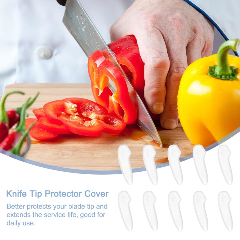 uxcell 20Pcs Blade Knife Tip Protector Cover Plastic Knife Guard