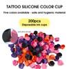 Tattoo Ink Silicone Pigment Cup 200Pcs/Set Suitable for Makeup Painting