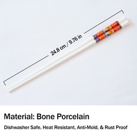 Souped Up Recipes - Ceramic Chopsticks - Red Phoenix Design