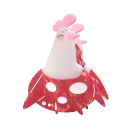 Small Red Chicken Hair Clip,Acetate Hair Claw,Small Hair Clips for Women