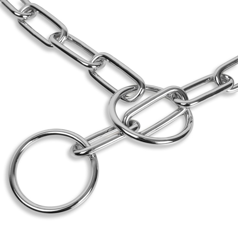 Woofuu Silver Dog Chain Collar,Heavy Duty Chew Proof Stainless Steel