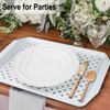 Czlizdyt Non Slip Serving Tray with Handles, Food Trays for