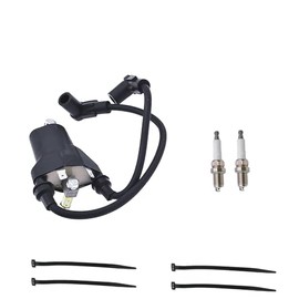 INPWOC Ignition Coil Pack & spark plug + Cap For EZGO 1991-2002 TXT Robin 295cc 350cc 4 Cycle Gas Golf