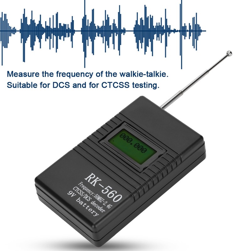 Accurate RK560 50MHz-2.4GHz Frequency Counter Meter Portable Handheld Radio Frequency