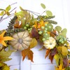 Bibelot 20 inch Autumn Wreath -Pumpkin and Maple Leaf Wreath