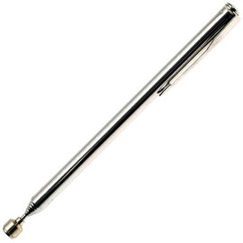 ALKAN - Telescopic magnetic pickup/magnetic gripper/magnetic rod/magnetic pen, extendable with clip, length 63 cm, strong tensile force 700 g