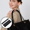 PH PandaHall 2pcs Leather Handbag Handles Wrap Cover, Black Handle