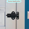 Fabselection Spring Door Lock, 4 Pack Self Closing Gate Latch,