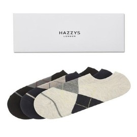 Hazzys (대구신세계)HAZZYS ACC 네이비 라인배색 면혼방 덧신양말3종세트 HJSS4E202WT (Daegu Shinsegae) HAZZYS ACC Navy Line Color-Matching Cotton Blend Ankle Socks Set of 3 HJSS4E202WT