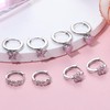 Kakonia 4 Pairs Hypoallergenic Small Hoop Earrings for Women S925