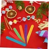DOITOOL 50pcs Jumbo Popsicle Sticks for Crafts Colorful Crafting Sticks