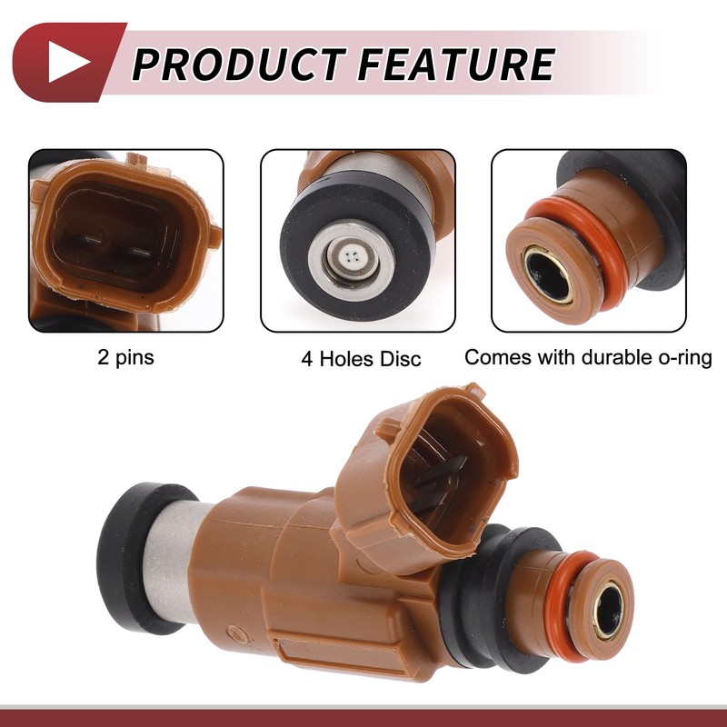 HEROFFIX 4 Pcs Fuel Injector for Mazda 626 2.0 2000-2001