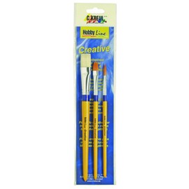 Hobby Line 723034 – Paint Brush Set Creative and Synthetic Mixed