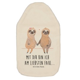 Mr. & Mrs. Panda Hot Water Bottle Sloth Couple - Gift, Heat Cushion, Hot Water Bottle Cover, Sloth Couple, Grain Cushion, Sloth Decoration, Hot Water Bottle