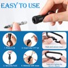 Threlaco 14 Pcs Upgraded Drill Bit Holder Keychains 1/4 Inch